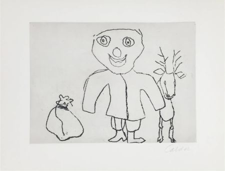 Gravure Calder - Santa Claus X