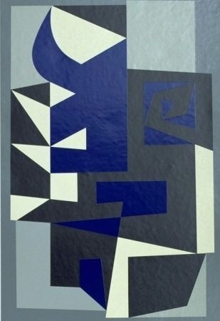 Sérigraphie Vasarely - Santorin