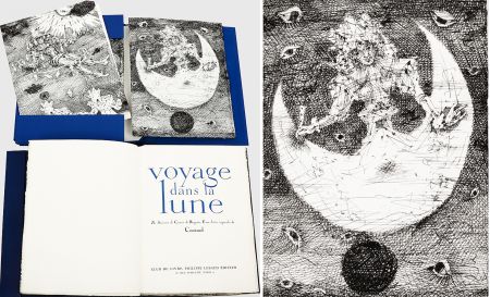 Livre Illustré Coutaud - Savinien CYRANO DE BERGERAC : VOYAGE DANS LA LUNE. Eaux-fortes originales de Coutaud.