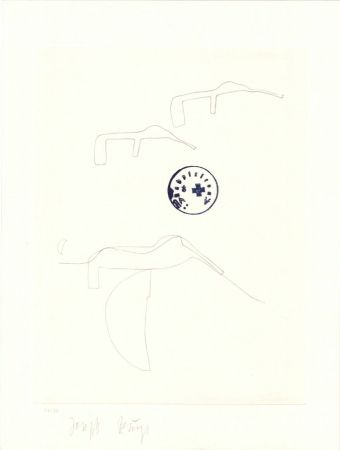 Lithographie Beuys - Schwurhand: Eiszeit  Normalausgabe