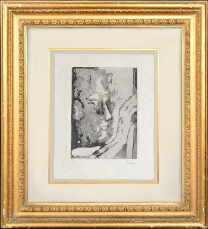 Aquatinte Picasso - Sculpteur