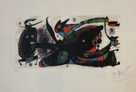 Lithographie Miró - Sculpteur 