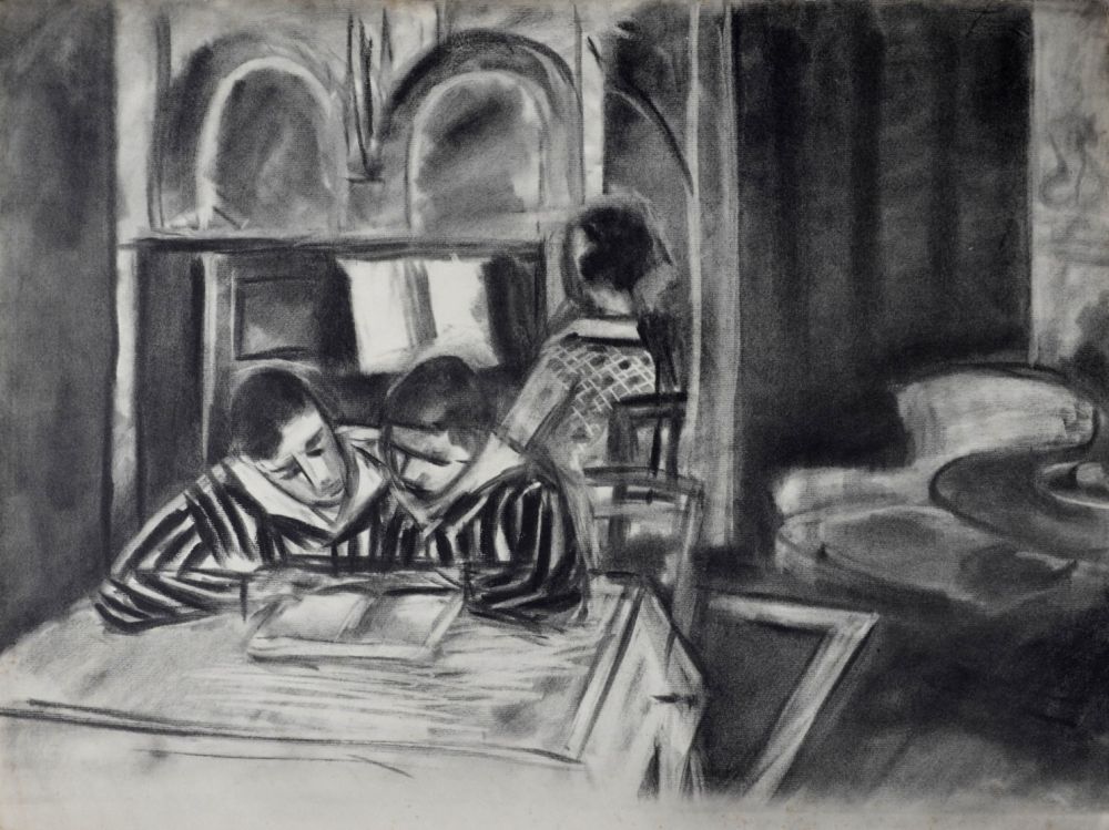 Collographie Matisse - Scène d'intérieur