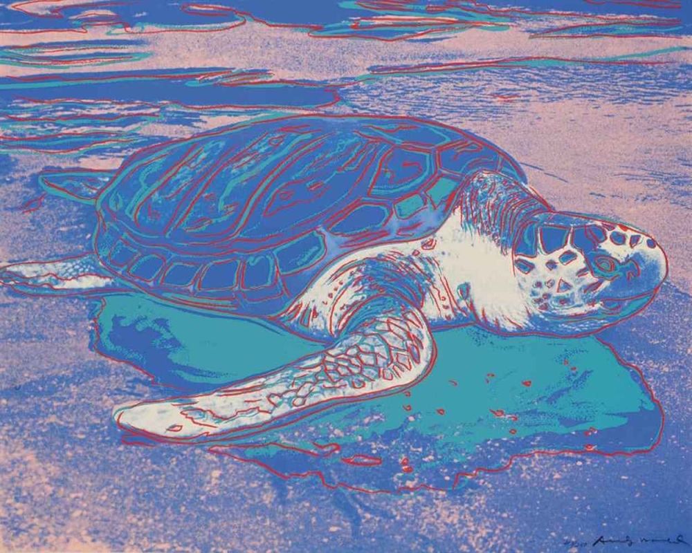 Sérigraphie Warhol - Sea Turtle, FS II.360
