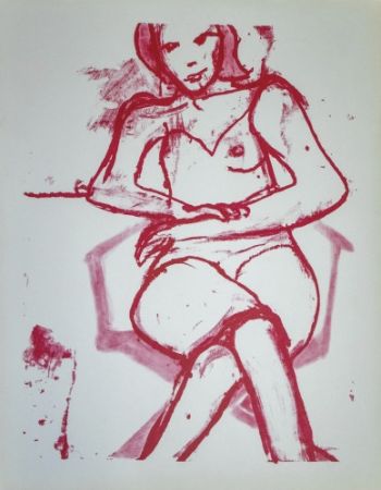 Lithographie Diebenkorn - Seated woman, 