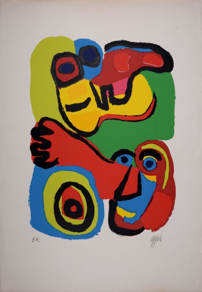 Lithographie Appel - Seeing Eyes, 1975 - Hand-signed