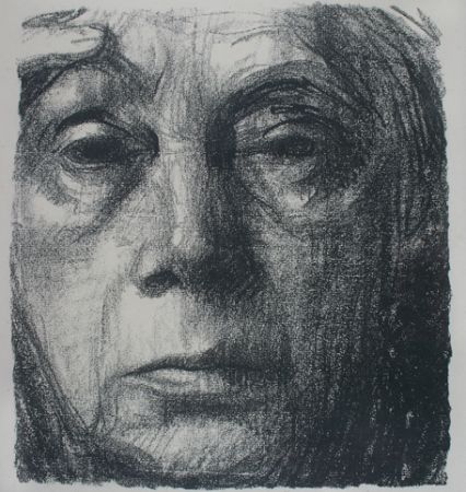 Lithographie Kollwitz - Self Portrait