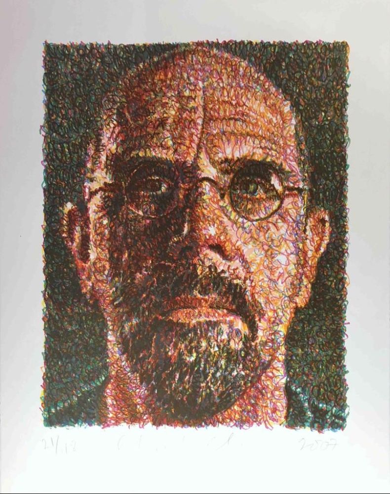 Sérigraphie Close - Self Portrait (Lincoln Center)