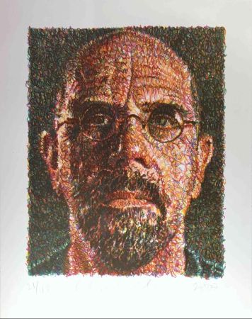Sérigraphie Close - Self Portrait (Lincoln Center)