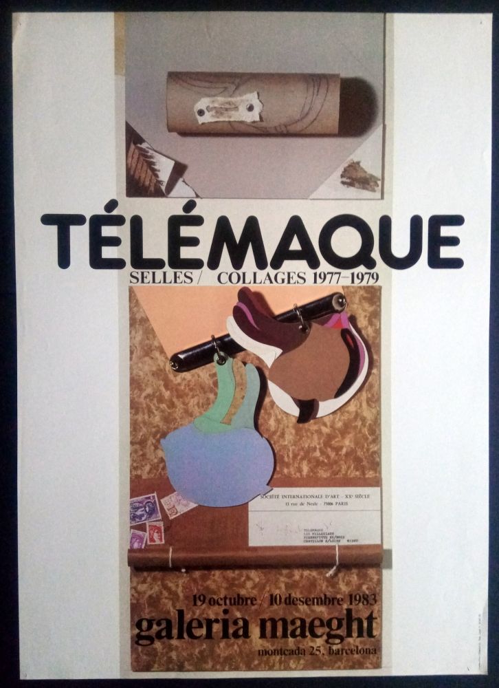 Affiche Telemaque - SELLES / COLLAGES 1977 1979 - MAEGHT 1983