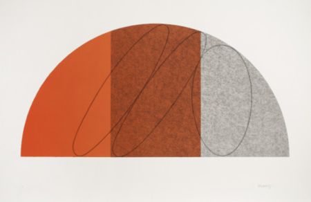 Lithographie Mangold - Semi Circle I