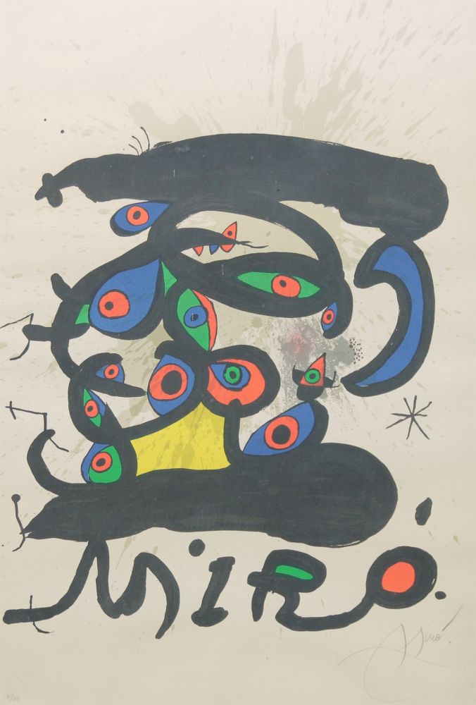 Lithographie Miró - SENZA TITOLO