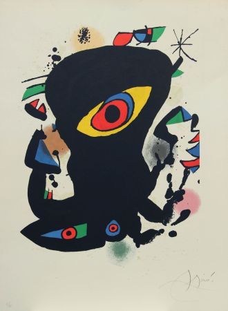 Lithographie Miró - SENZA TITOLO