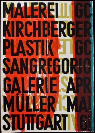 Affiche Malerei Et Kirchberger Plastik - SENZA TITOLO