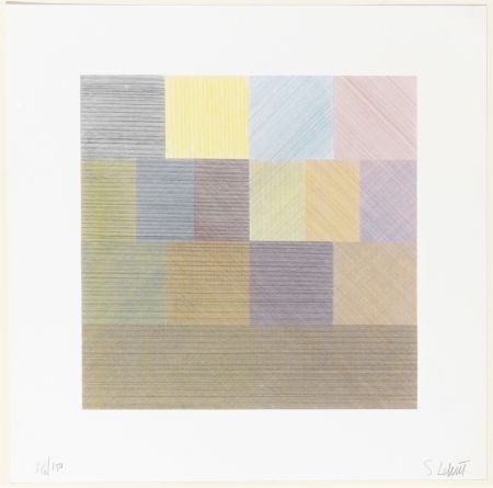 Sérigraphie Lewitt - Senza titolo , da Composite Series