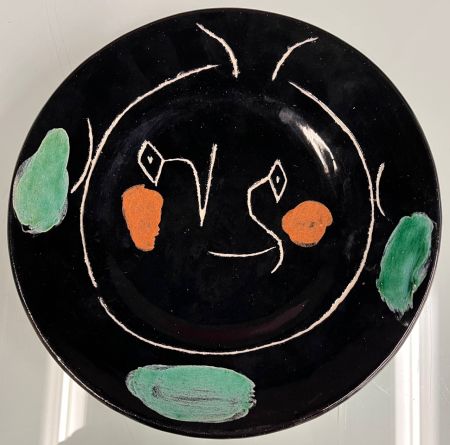Céramique Picasso - Service visage Noir ( A.R. 37)