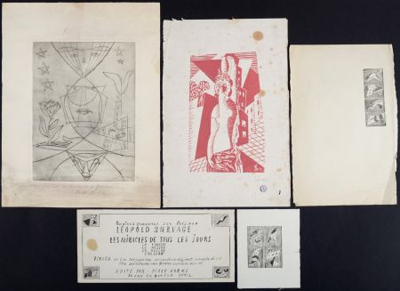 Aucune Technique Survage - Set of 5 Composition surréaliste, 1930-1952