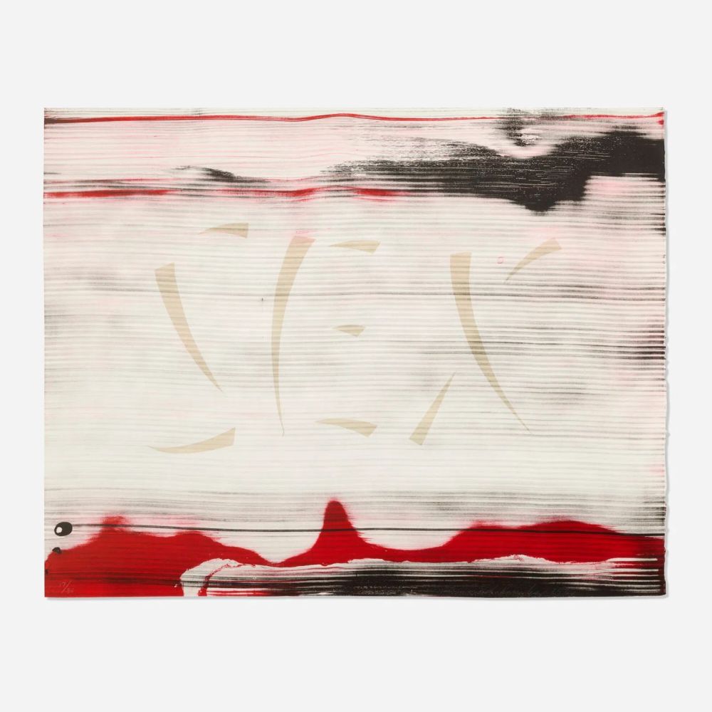 Lithographie Ruscha - Sex