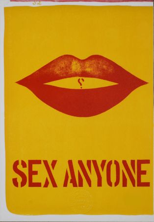 Lithographie Indiana - Sex Anyone, 1964 - Stamp-signed!