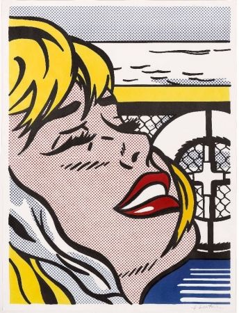 Lithographie Lichtenstein - Shipboard Girl (Corlett II. 6)