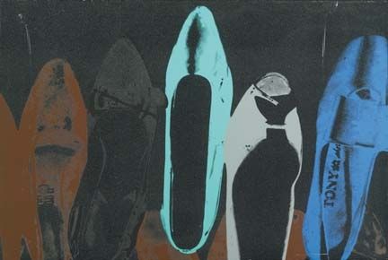 Sérigraphie Warhol - Shoes with Diamond Dust