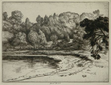 Eau-Forte Haskell - Shore Pond (a.k.a. Campbell's Pond)