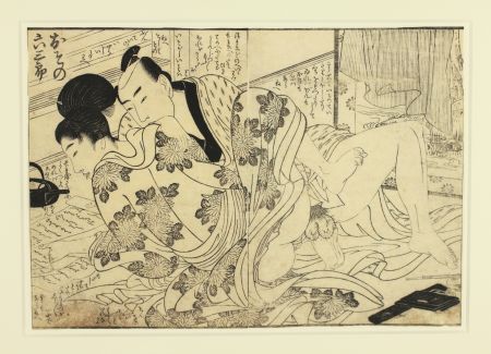 Gravure Sur Bois Utamaro - Shunga