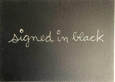 Sérigraphie Vautier - Signed in black
