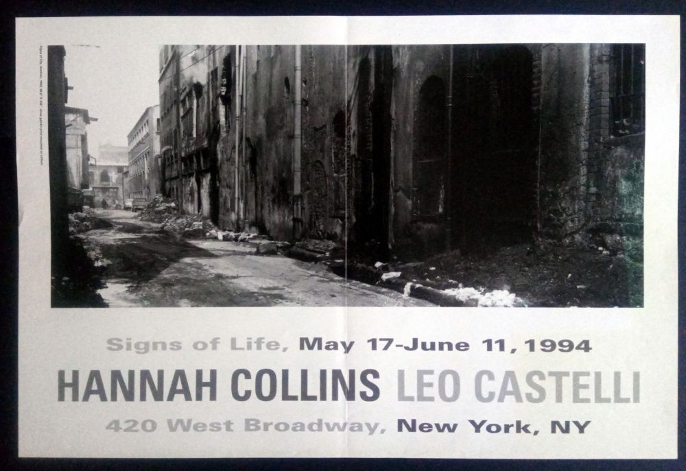Affiche Collins - Signs of Life May 17- June 11 1994 Leo Castelli