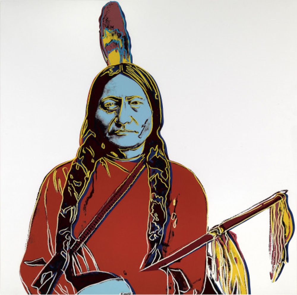 Sérigraphie Warhol - Sitting Bull