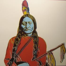 Sérigraphie Warhol - Sitting Bull