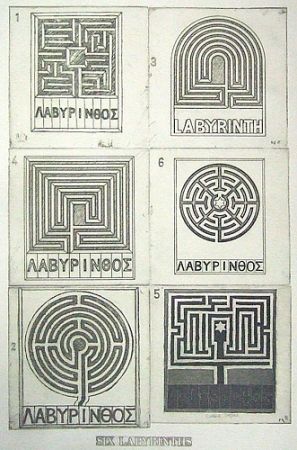 Aquatinte Tilson - Six labyrinths