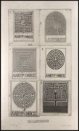 Gravure Tilson - Six Labyrinths