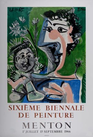 Lithographie Picasso (After) - Sixième Biennale de Peinture, Menton, 1966