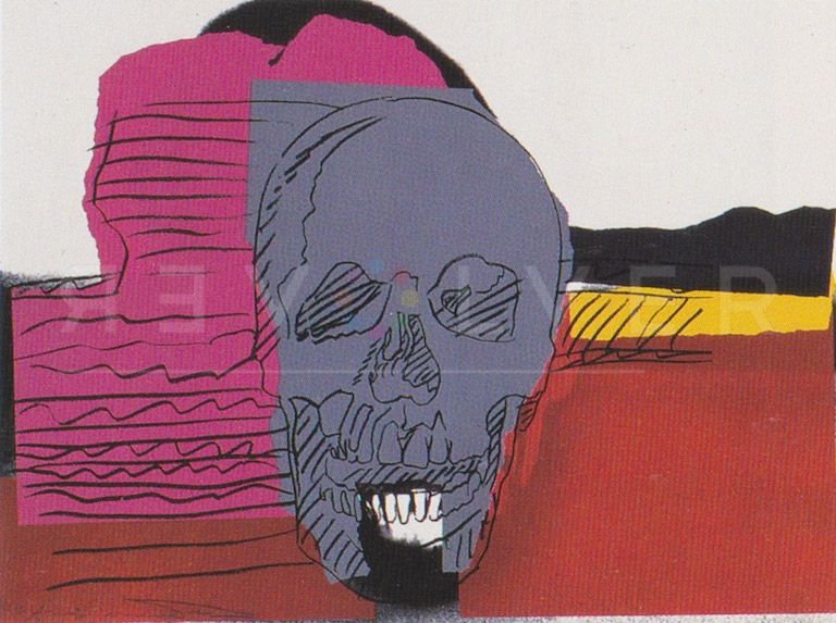 Sérigraphie Warhol - Skull (FS II.159)