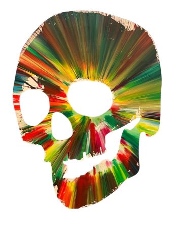 Multiple Hirst - Skull Spin Painting