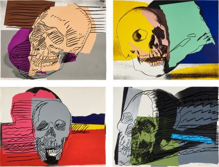 Sérigraphie Warhol - Skulls Complete Portfolio (FS II.157-160)