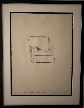 Lithographie Hockney - Slightly damaged chair 
