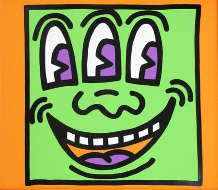 Sérigraphie Haring - Smiling Face