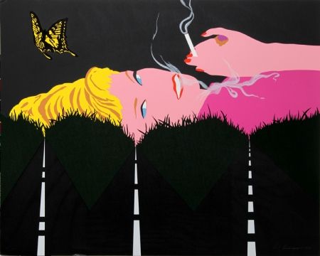 Sérigraphie D'arcangelo - Smoking Blonde