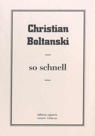 Aucune Technique Boltanski - So Schnell