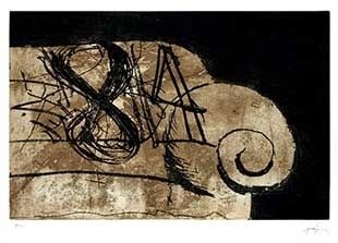 Gravure Tàpies - Sofa