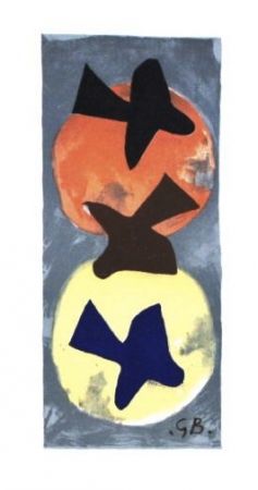 Lithographie Braque - Soleil et lune 1