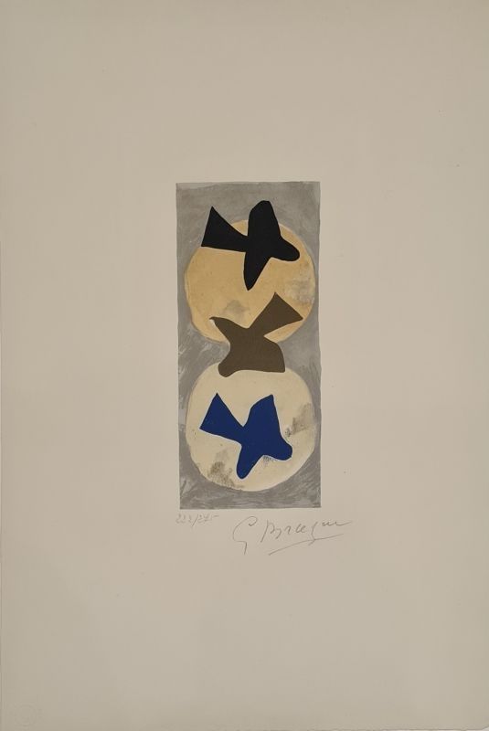 Lithographie Braque - Soleil et Lune I 