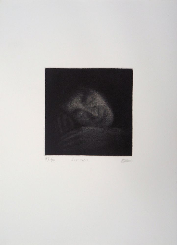 Gravure Davies - Sommeil