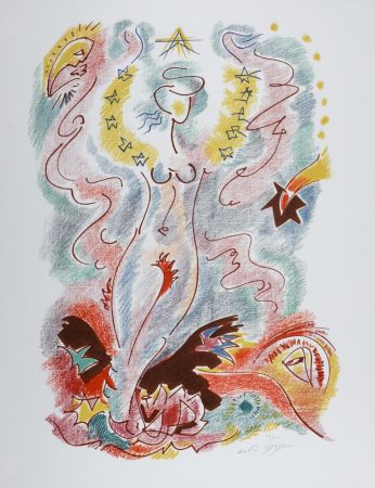 Lithographie Masson - Sonnets de Louise Labé #2, 1972 - Hand signed!