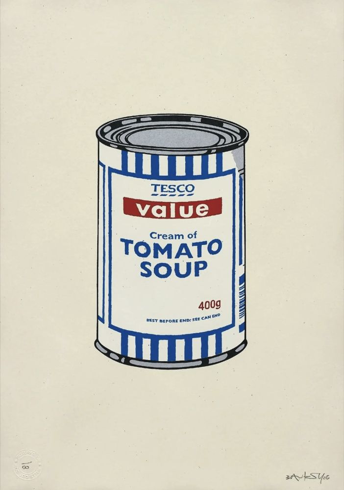 Héliogravure Banksy - Soup Can