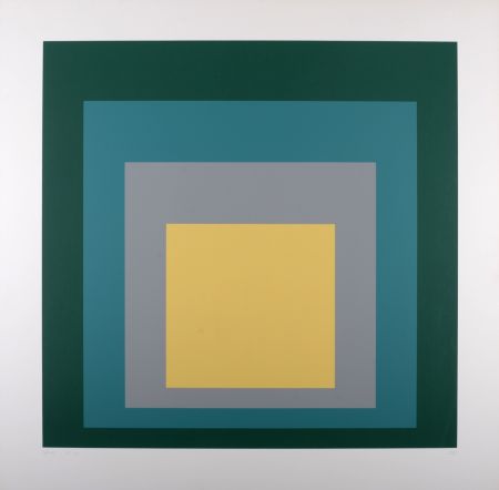 Sérigraphie Albers - SP - VI, 1967 - Hand-signed