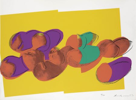 Sérigraphie Warhol - Space Fruit: Peaches 202