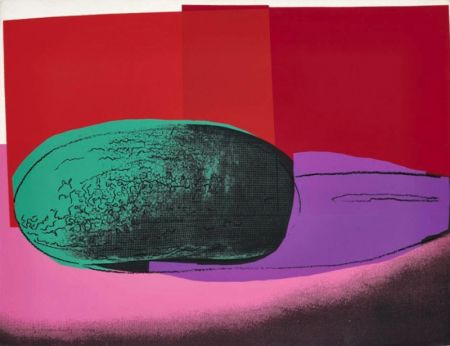 Sérigraphie Warhol - Space Fruit: Watermelon